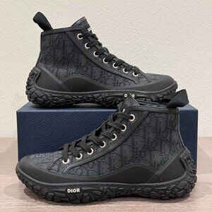 DIOR B28 HIGH BLACK/DARK GRAY SNEAKERS